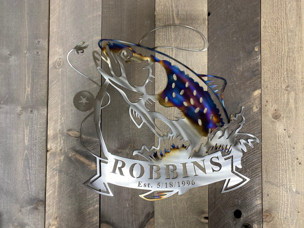 Fishing Welcome Sign - Cabin Decor - RMMDecor