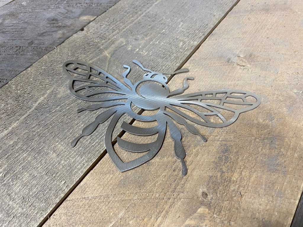 Honey Bee Metal Wall Art – Rustic Garden & She Shed Decor - RMMDecor
