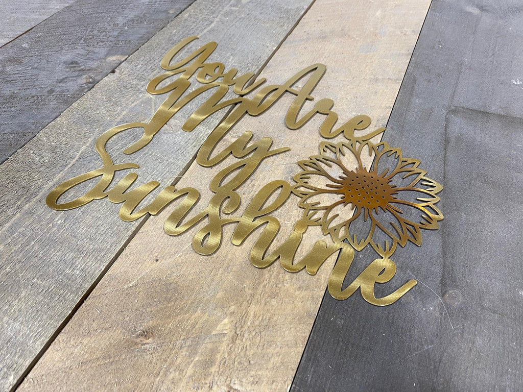 "You Are My Sunshine" Sunflower Metal Wall Art – Home & Garden Decor - RMMDecor