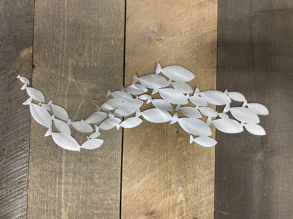 School of Fish Metal Wall Art – Coastal & Beach House Decor - RMMDecor