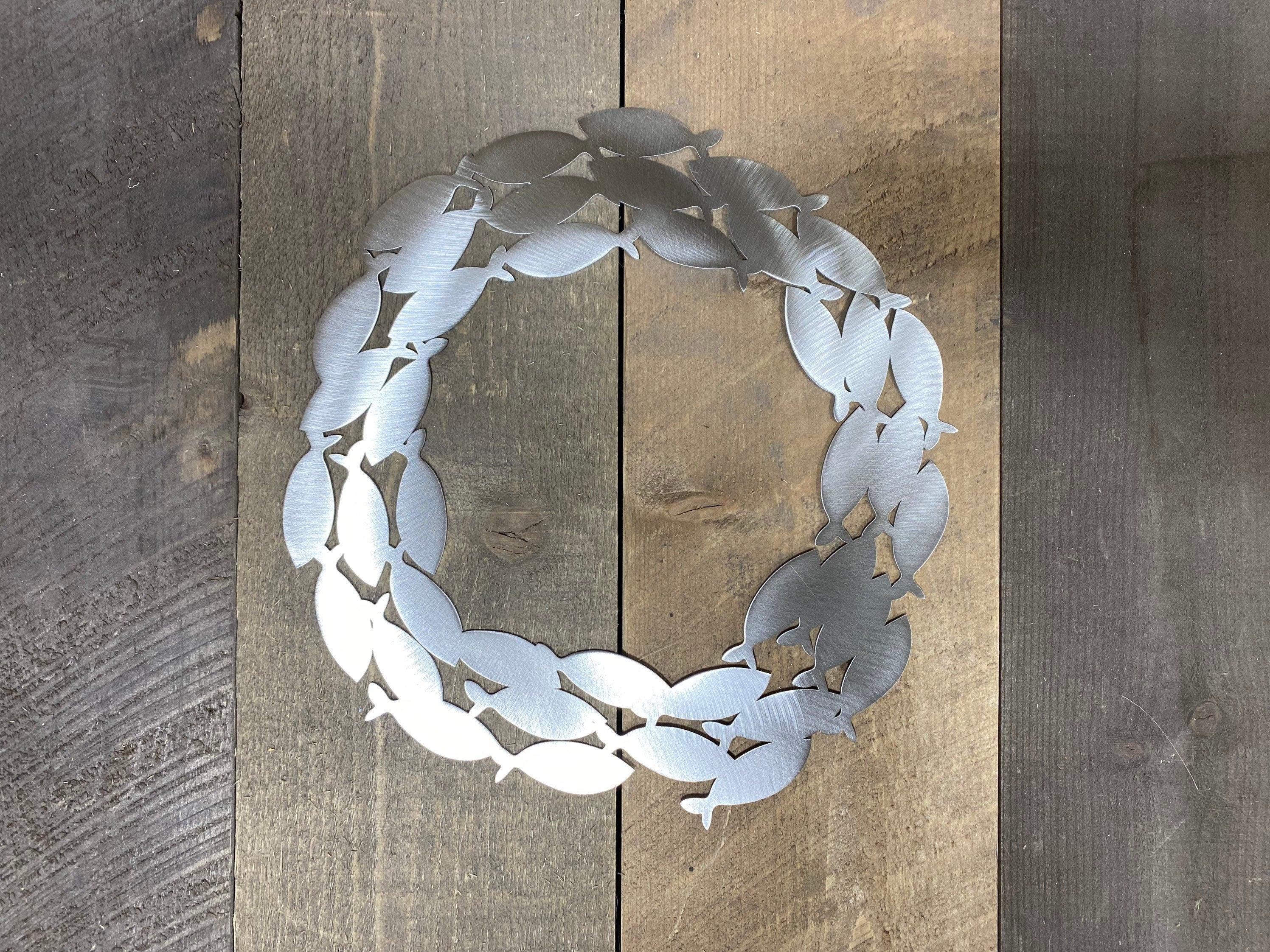 School of Fish Metal Wall Art – Coastal Beach & Pool House Decor - RMMDecor