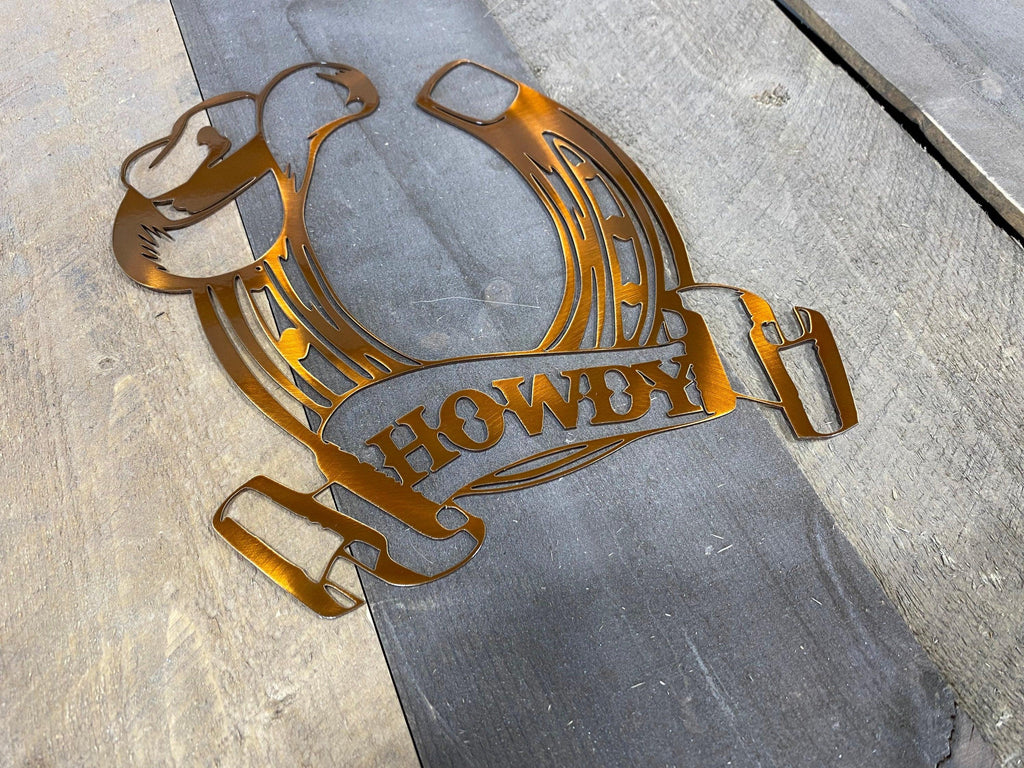 Western Horseshoe Metal Wall Art – Rustic Home & Cabin Decor - RMMDecor