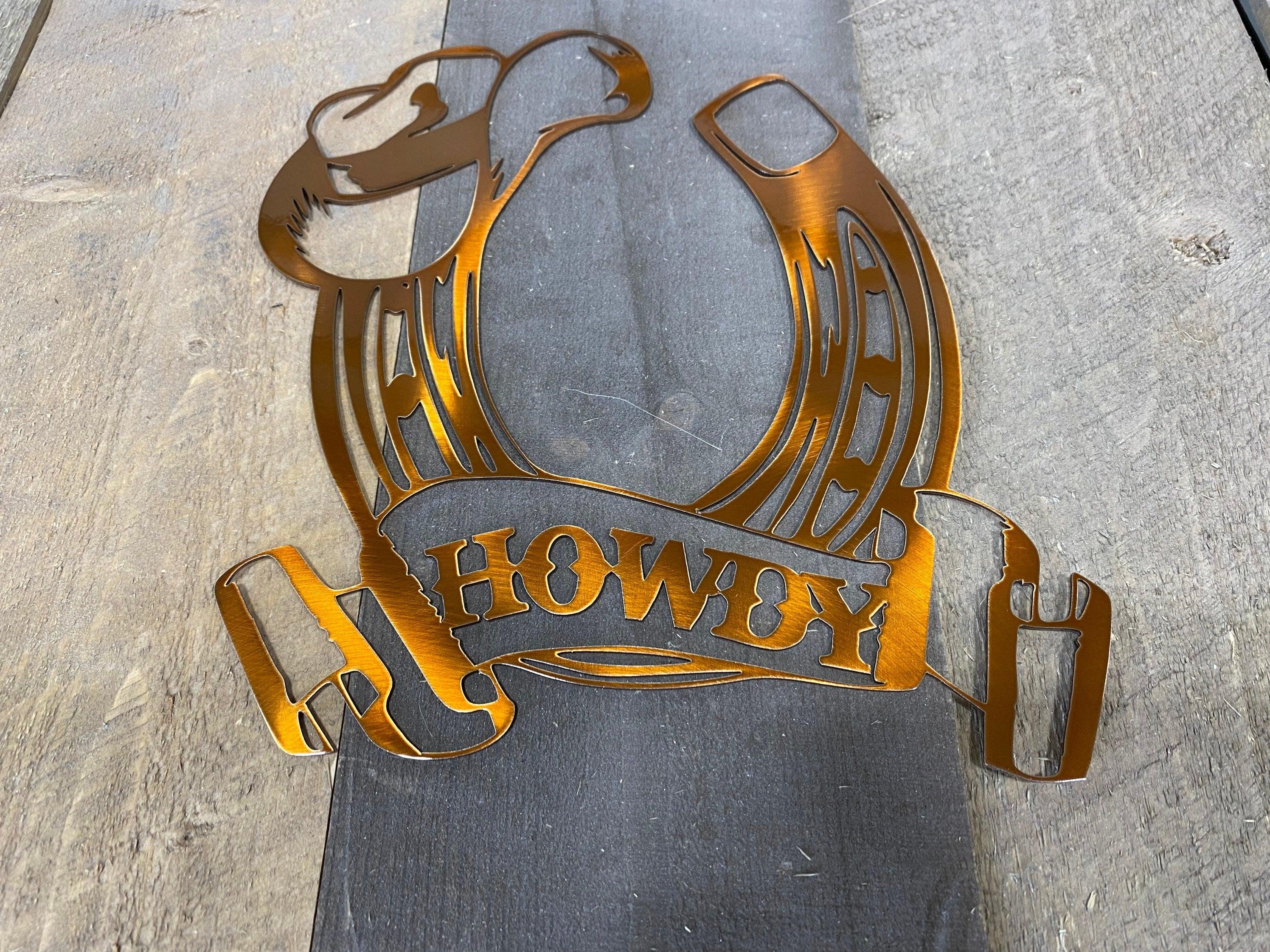 Western Horseshoe Metal Wall Art – Rustic Home & Cabin Decor - RMMDecor