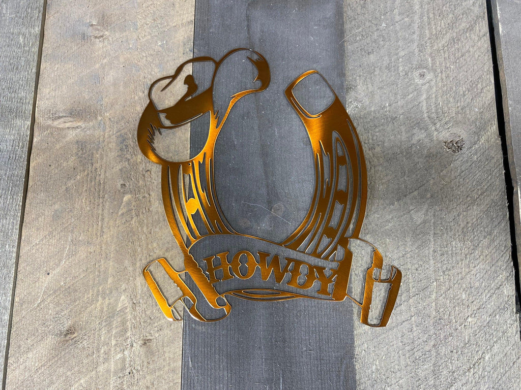 Western Horseshoe Metal Wall Art – Rustic Home & Cabin Decor - RMMDecor