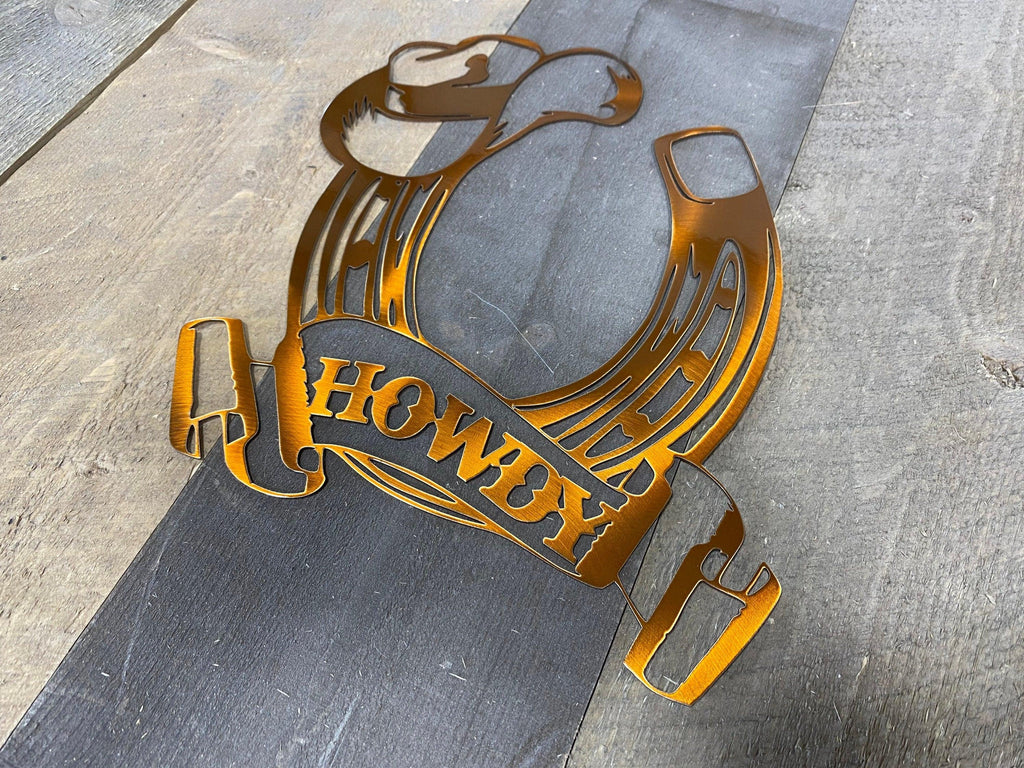 Western Horseshoe Metal Wall Art – Rustic Home & Cabin Decor - RMMDecor