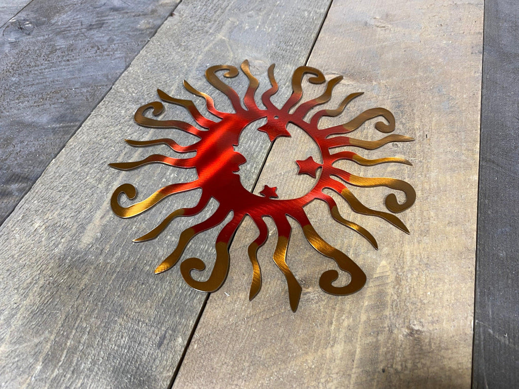 Retro Metal Sun Wall Art – Vibrant Patio, Porch & Garden Decor - RMMDecor