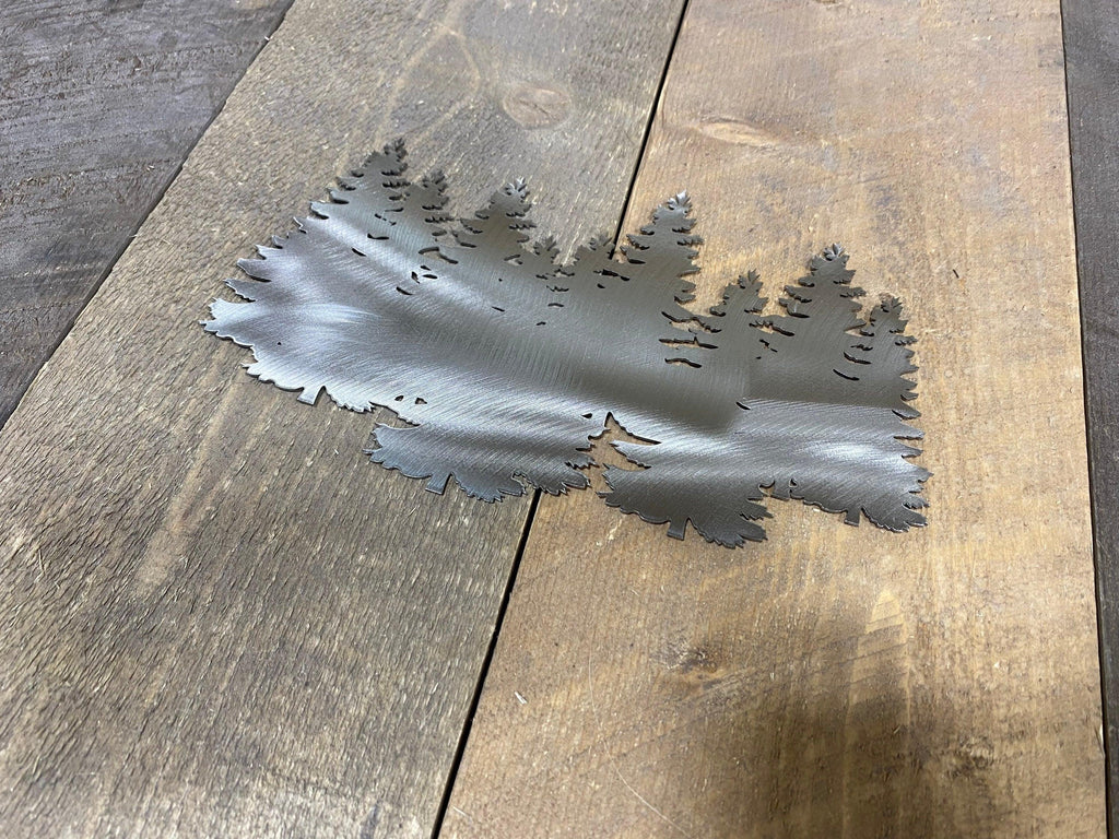 Metal Pine Tree Wall Art – Rustic Cabin & Lodge Decor - RMMDecor