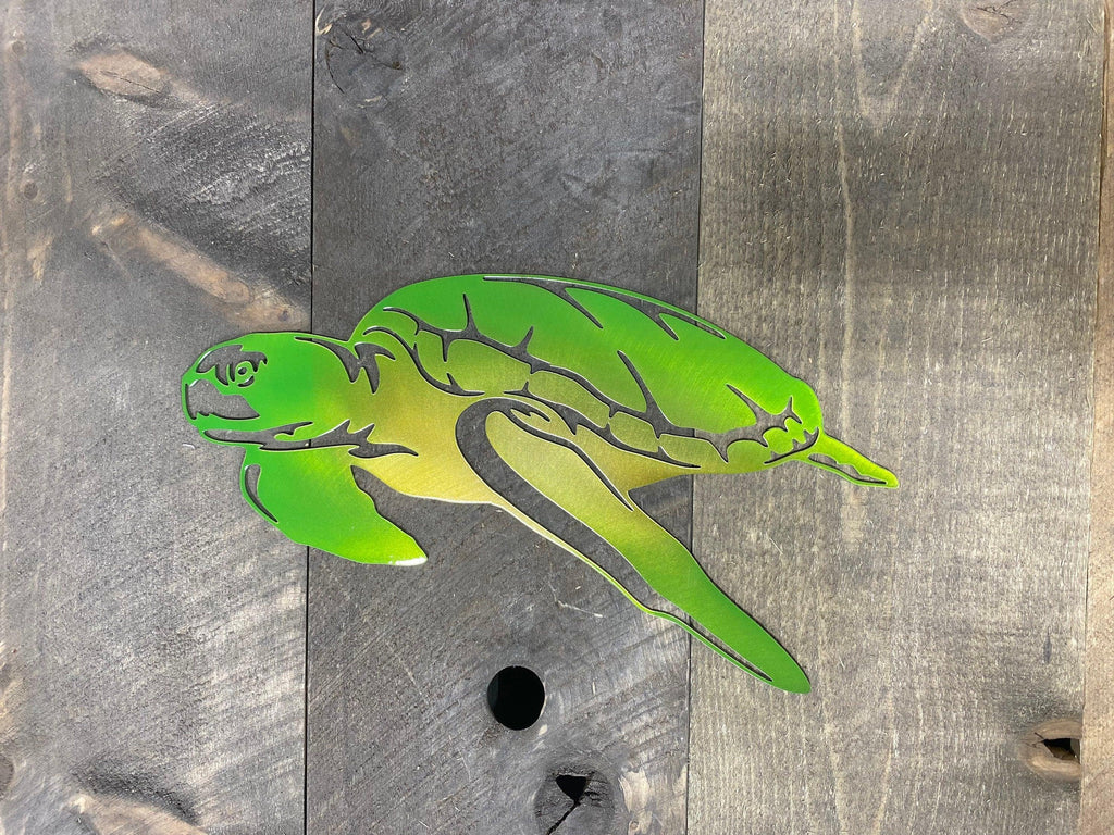 Sea Turtle Metal Wall Art – Beach & Pool House Decor - RMMDecor