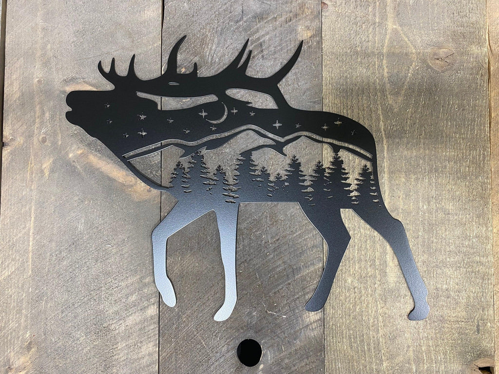 Elk Metal Wall Art – Rustic Cabin & Hunter Decor - RMMDecor