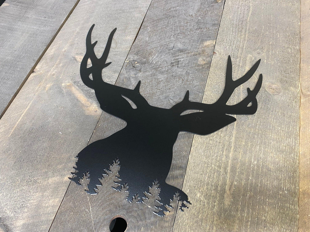 Rustic Deer Metal Wall Art – Cabin & Outdoor-Themed Decor - RMMDecor