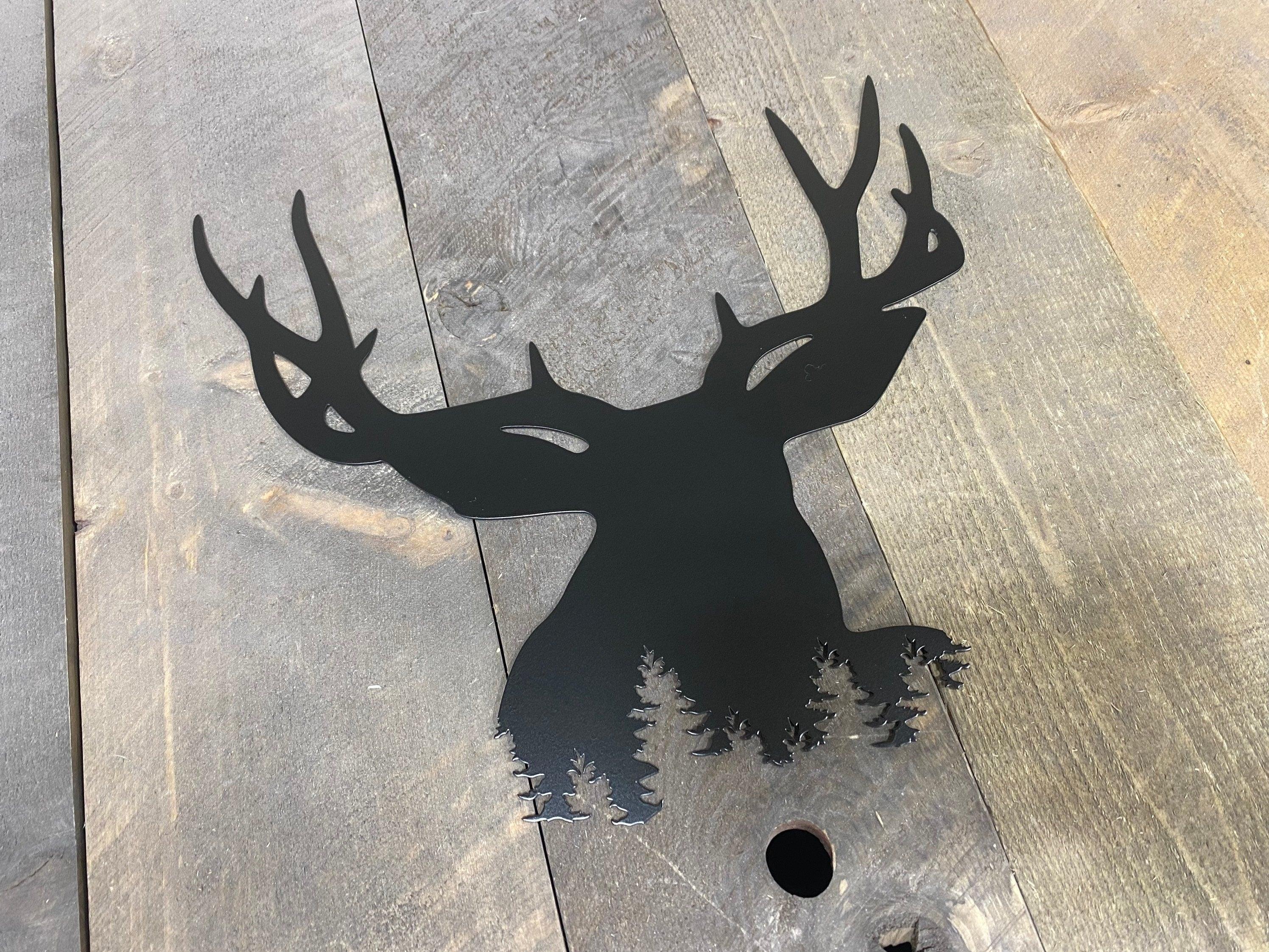 Rustic Deer Metal Wall Art – Cabin & Outdoor-Themed Decor - RMMDecor