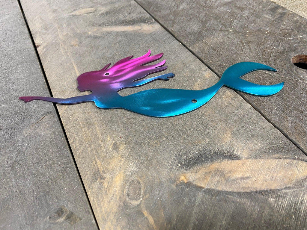 Coastal Mermaid Metal Wall Art – Beach & Ocean-Inspired Home Decor - RMMDecor