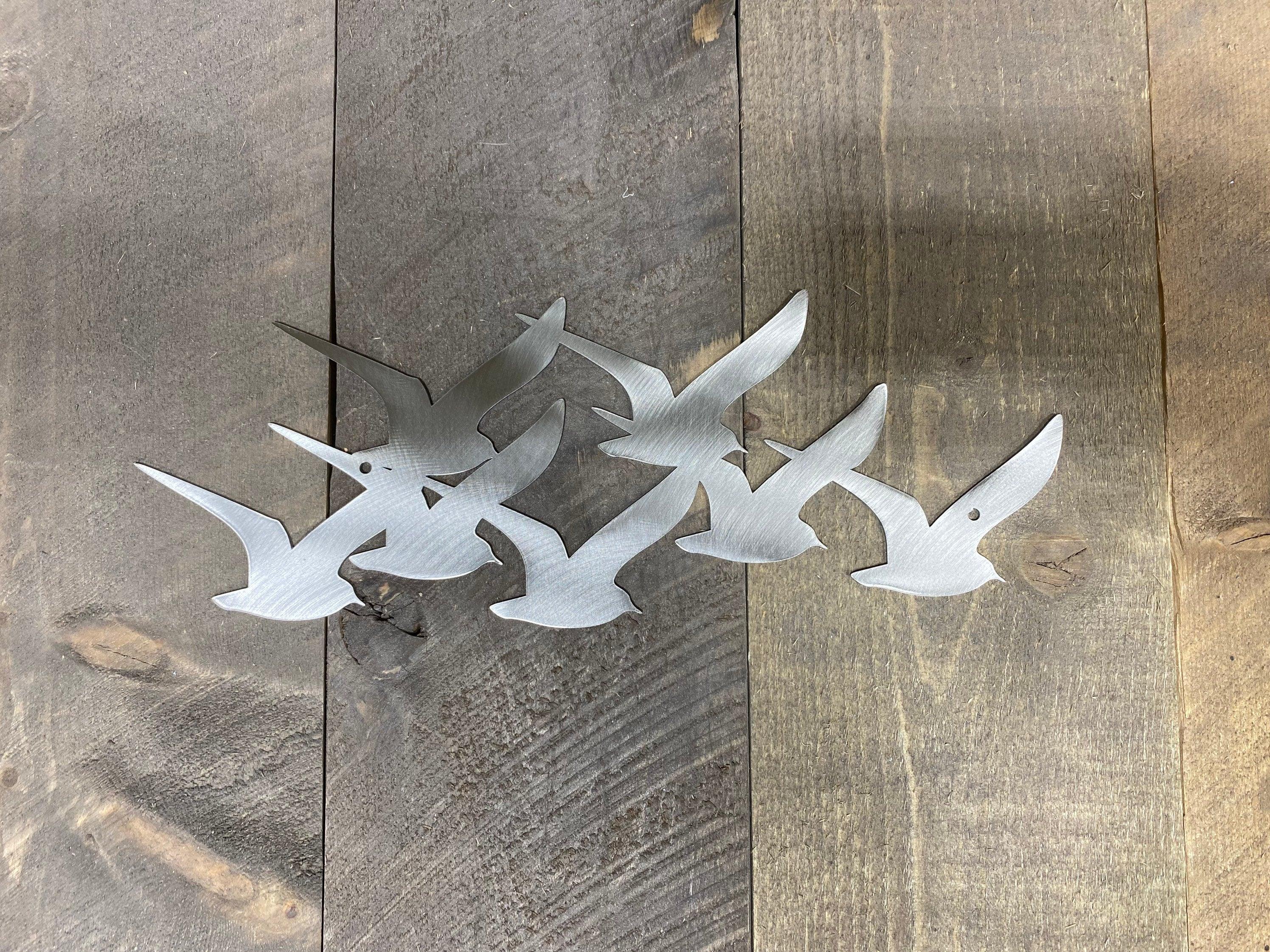 Flock of Seagulls Wall Art – Coastal & Beach House Decor - RMMDecor