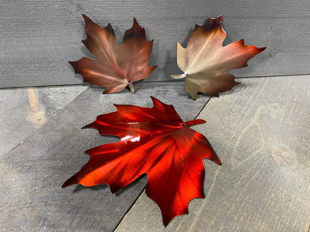 Metal Leaves Wall Decor – Rustic Autumn Accent for Home & Cabin - RMMDecor
