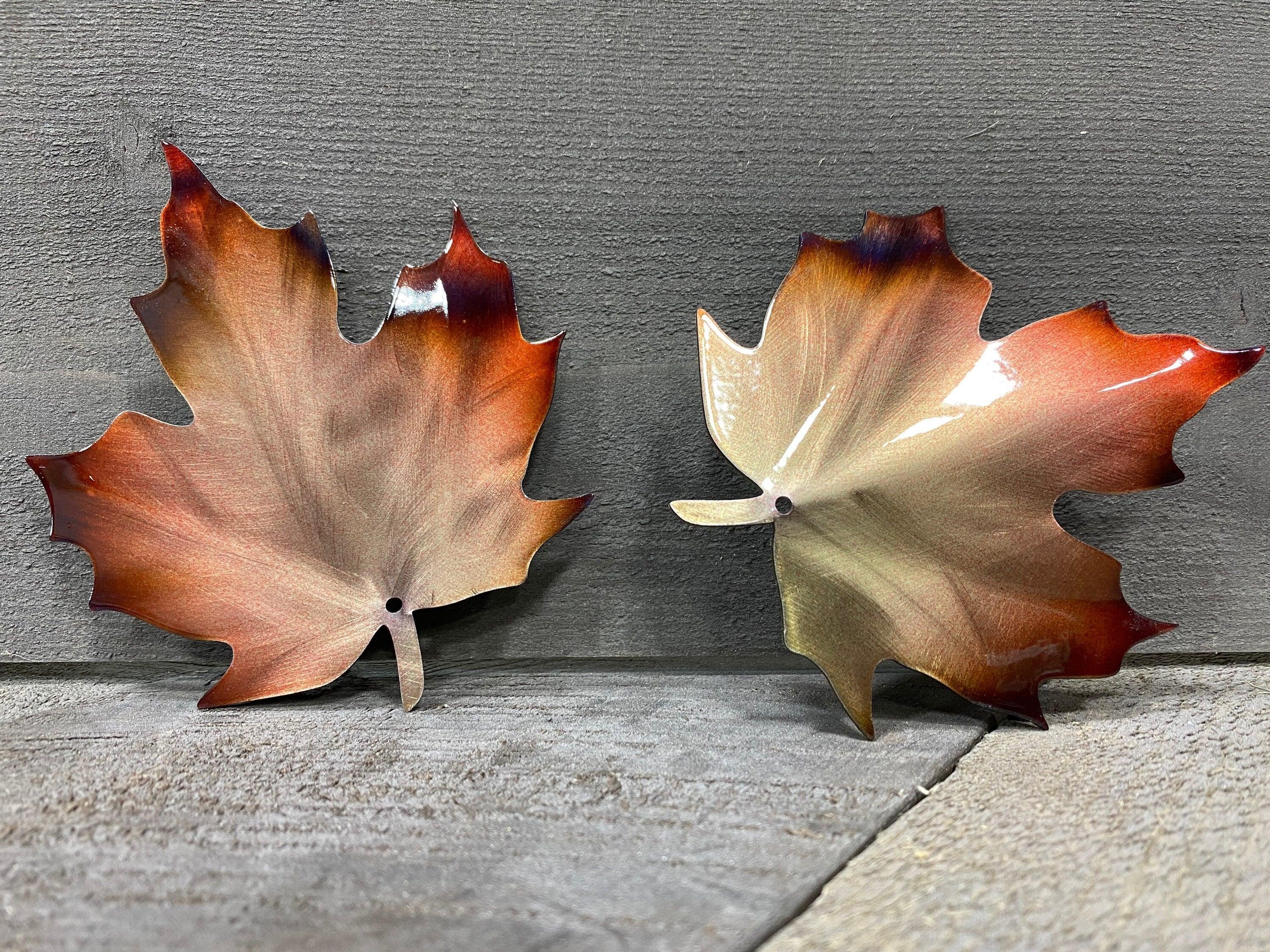 Metal Leaves Wall Decor – Rustic Autumn Accent for Home & Cabin - RMMDecor