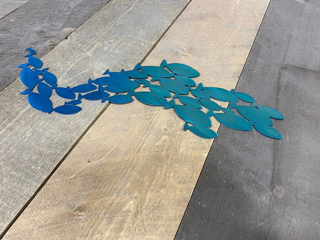 School of Fish Metal Wall Art – Coastal & Beach House Decor - RMMDecor