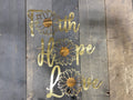 Faith Hope Love Sunflower Metal Wall Art Set – Inspirational Home & Garden Decor - RMMDecor