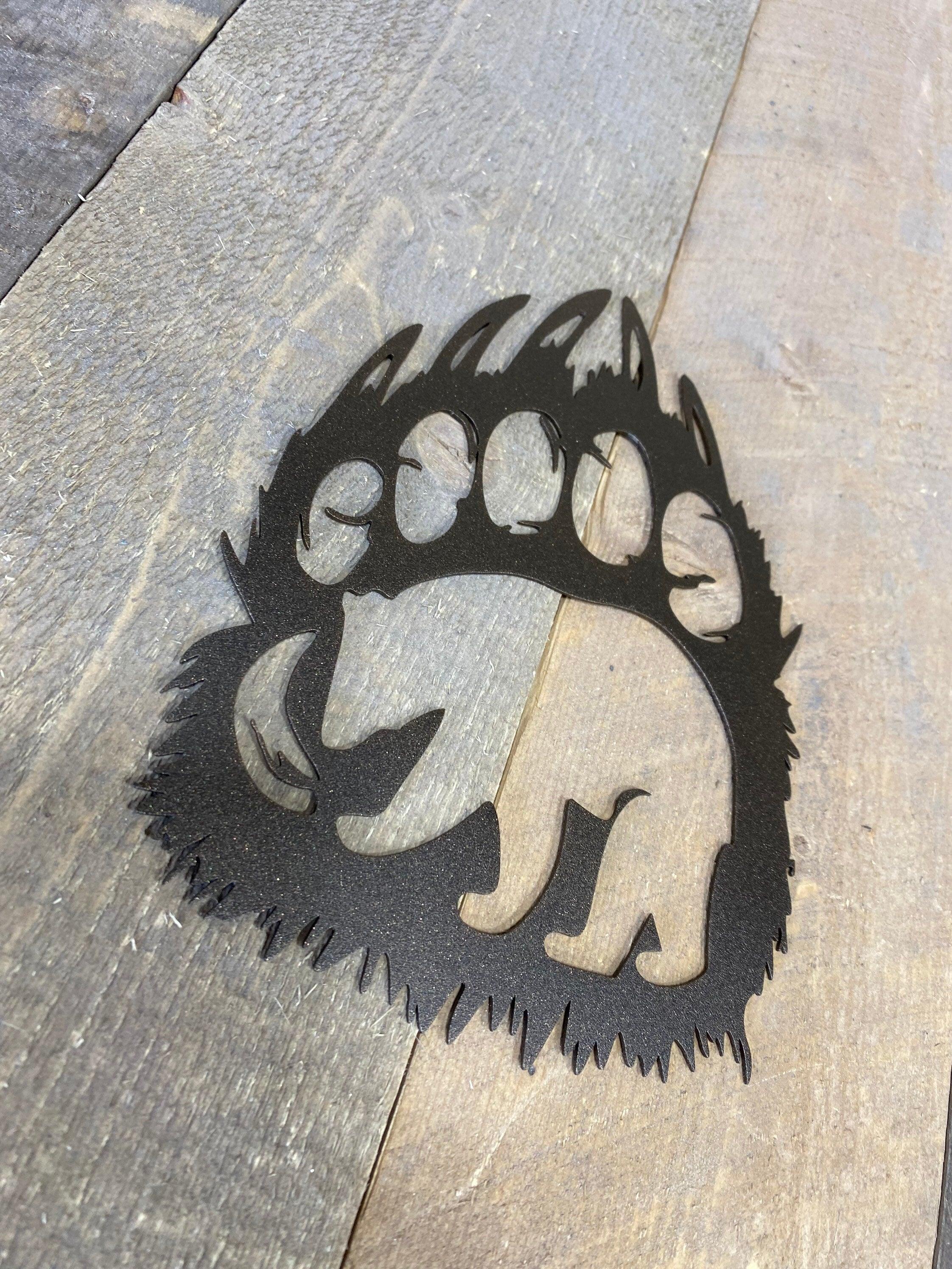 Bear Metal Wall Art – Rustic Wildlife Decor for Home & Cabin - RMMDecor