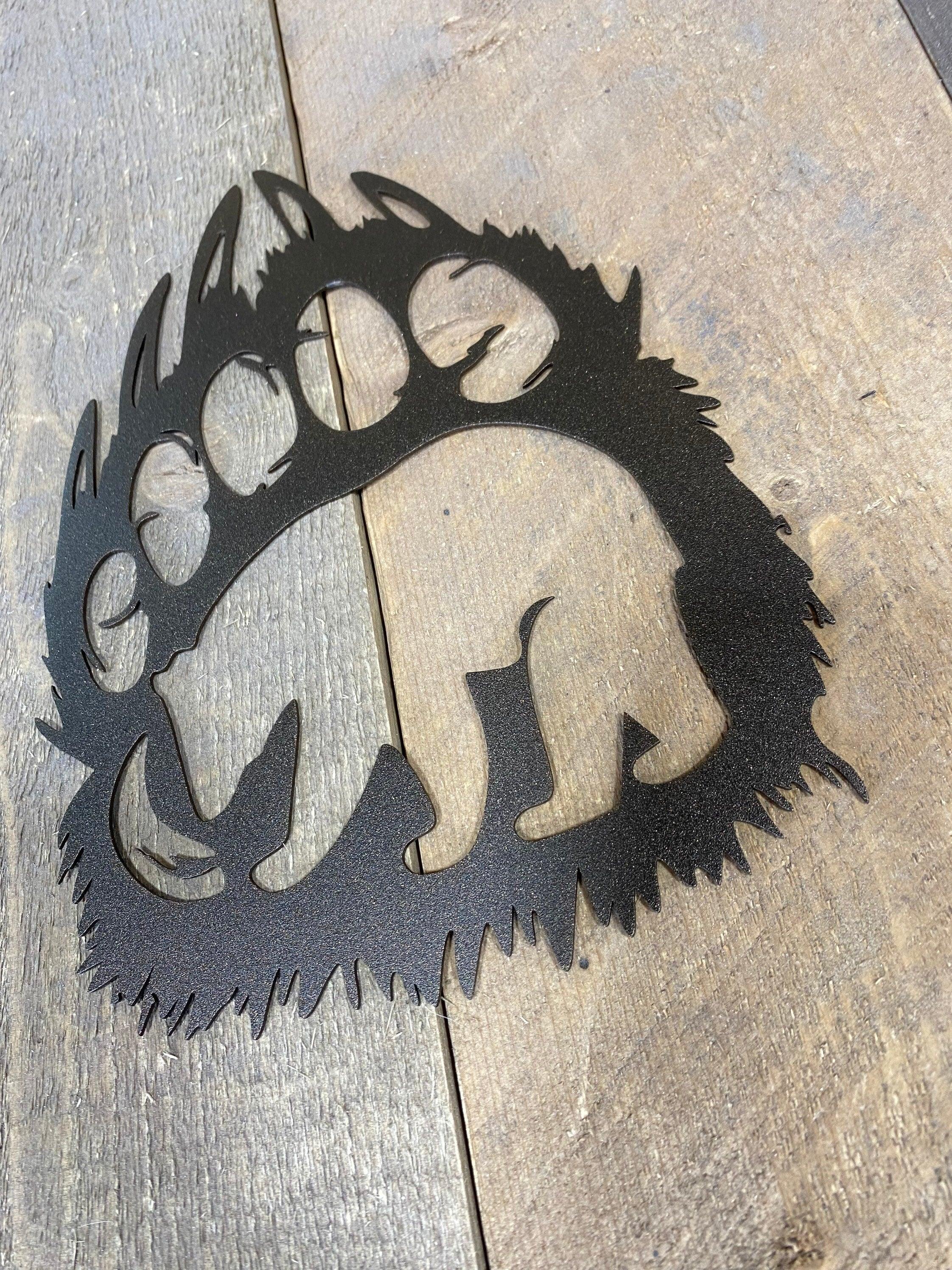 Bear Metal Wall Art – Rustic Wildlife Decor for Home & Cabin - RMMDecor