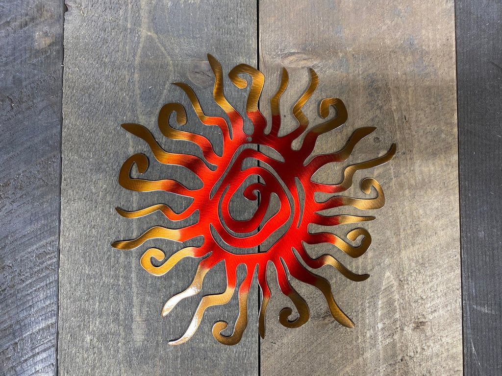 Retro Metal Sun Wall Art – Vibrant Indoor & Outdoor Decor - RMMDecor
