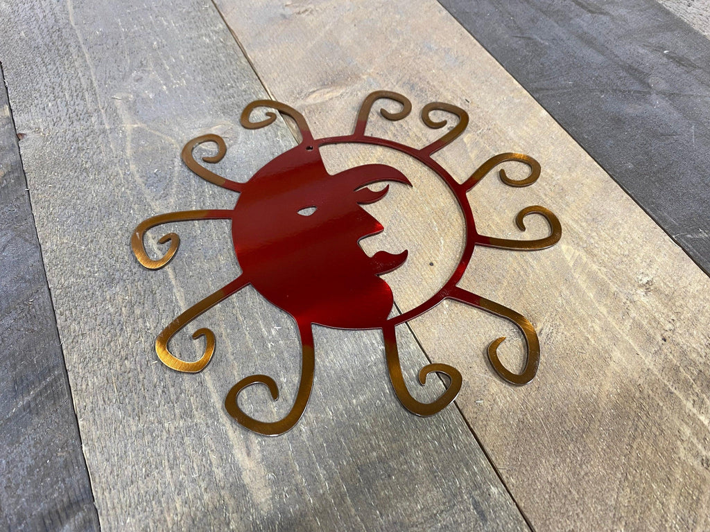 Retro Metal Sun Wall Art – Vibrant Decor for Patio, Porch & Garden - RMMDecor
