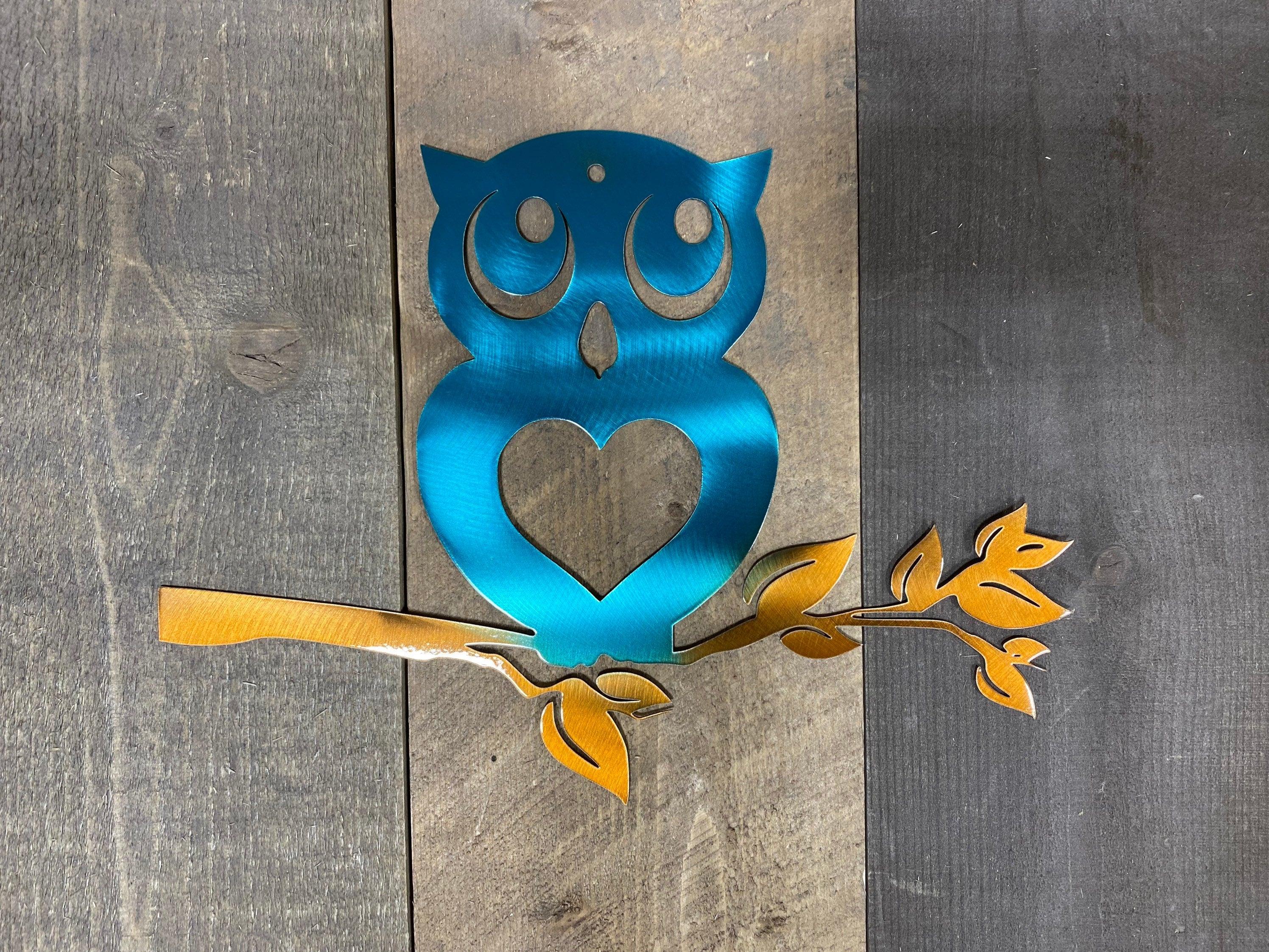 Rustic Owl Metal Wall Art – Charming Decor for Home & Nursery - RMMDecor