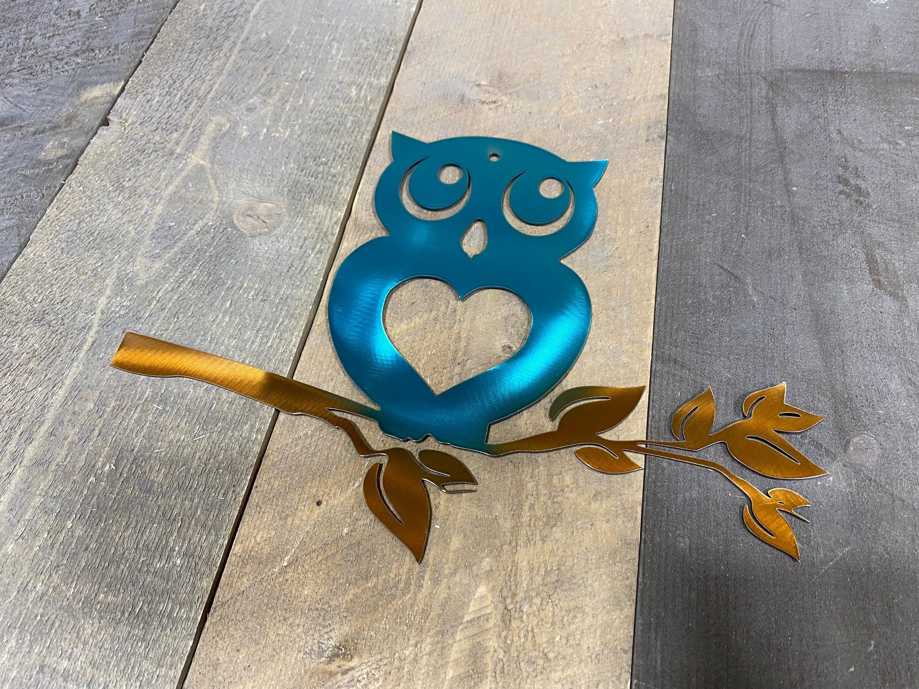 Rustic Owl Metal Wall Art – Charming Decor for Home & Nursery - RMMDecor