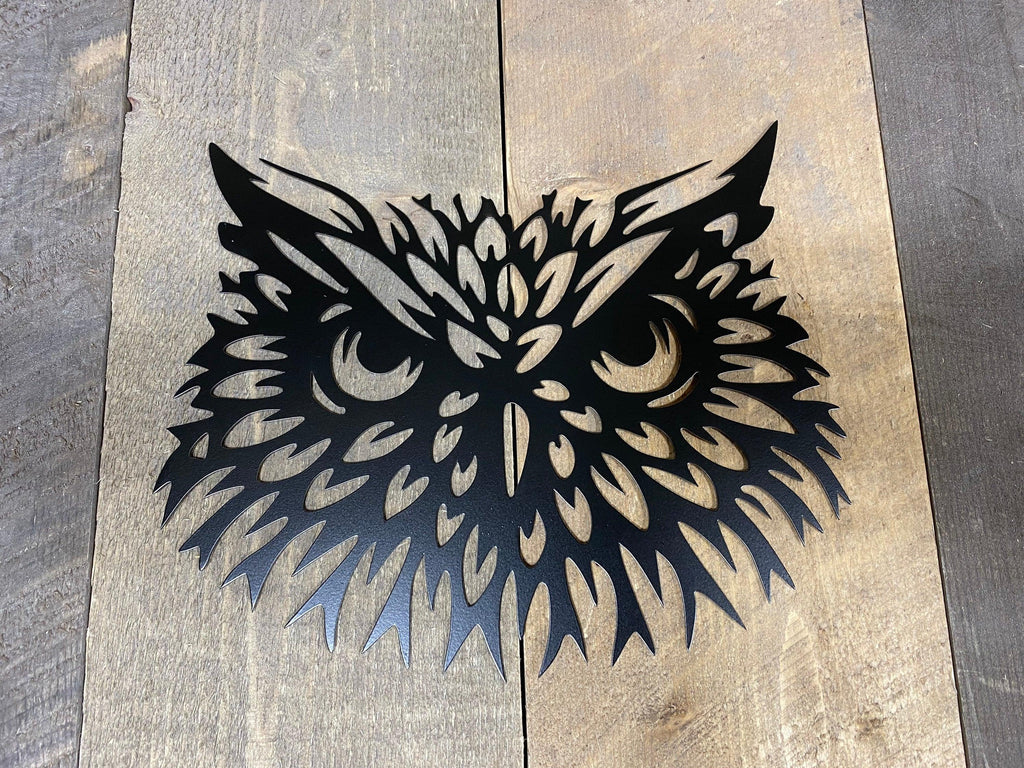Owl Metal Wall Art – Rustic Home & Nursery Decor - RMMDecor
