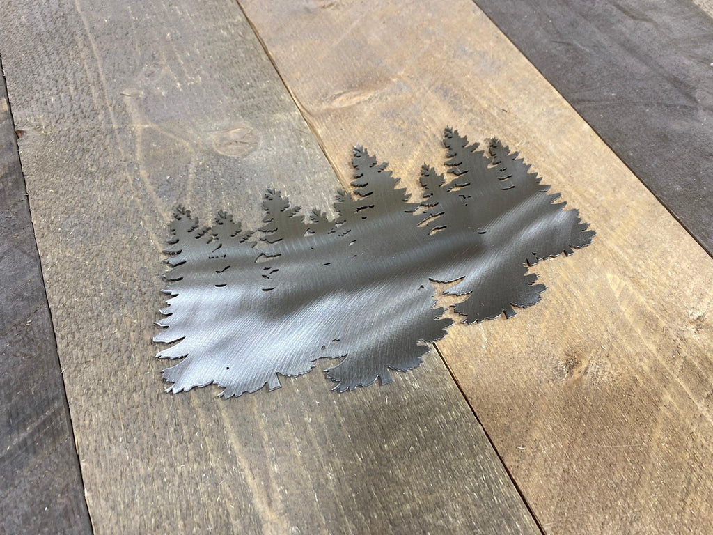 Metal Pine Tree Wall Art – Rustic Cabin & Lodge Decor - RMMDecor
