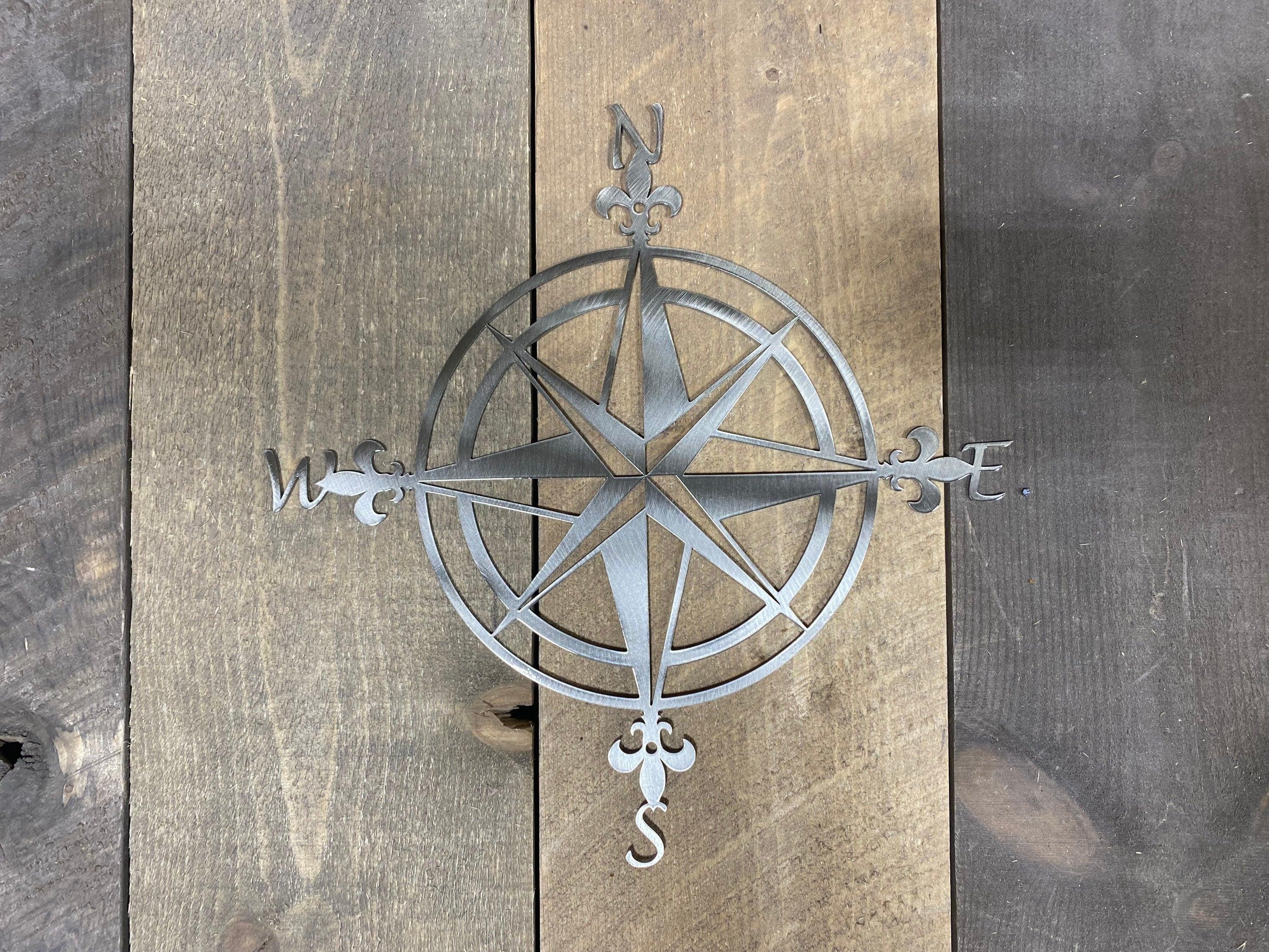 Compass Metal Wall Art – Coastal & Nautical-Themed Decor - RMMDecor