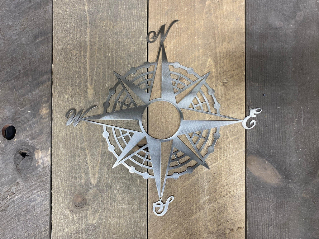 Compass Rose Metal Wall Art – Coastal & Nautical Home Decor - RMMDecor