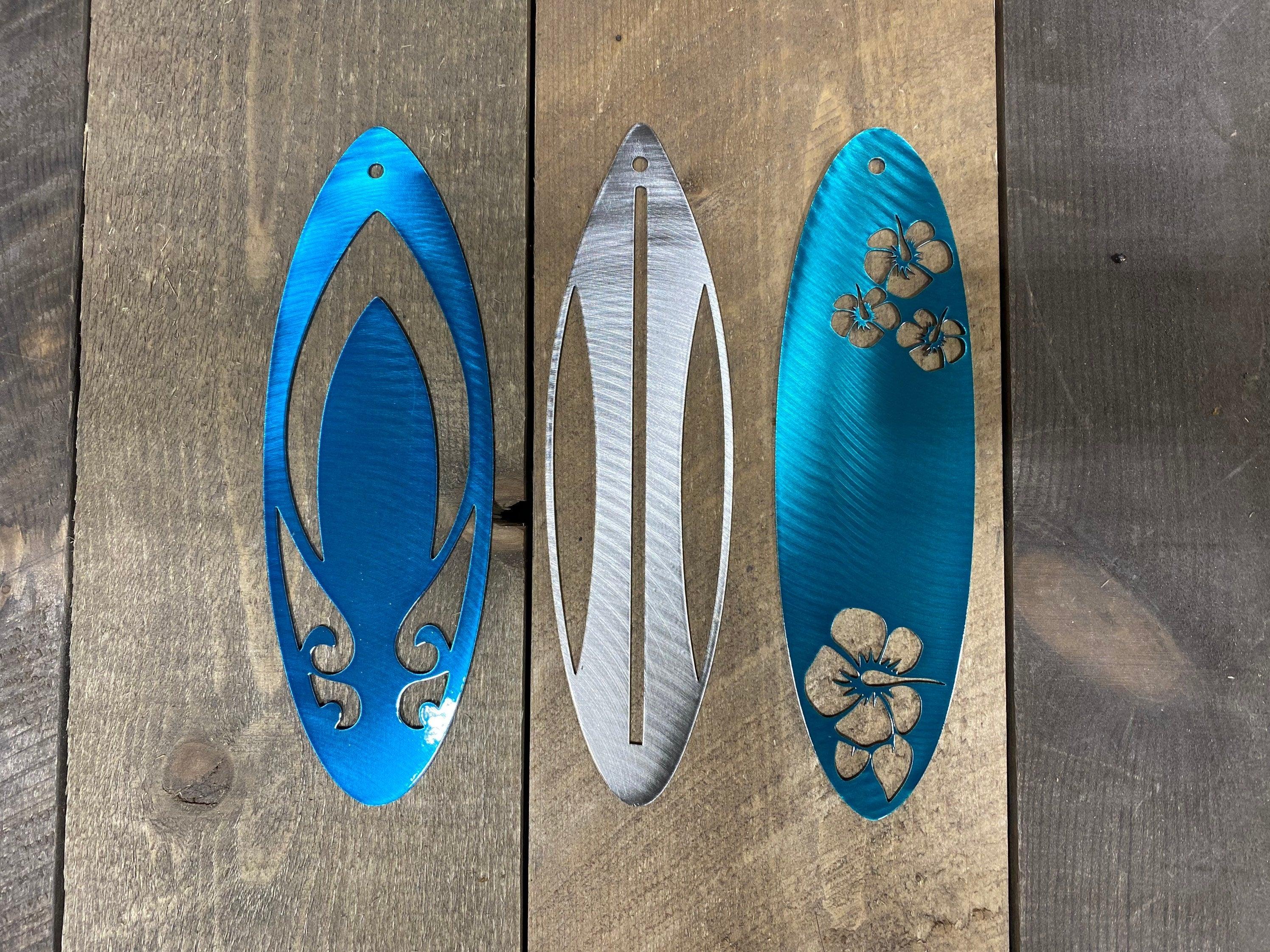 Surfboard Metal Wall Art Set – Coastal & Beach House Decor (Set of 3) - RMMDecor