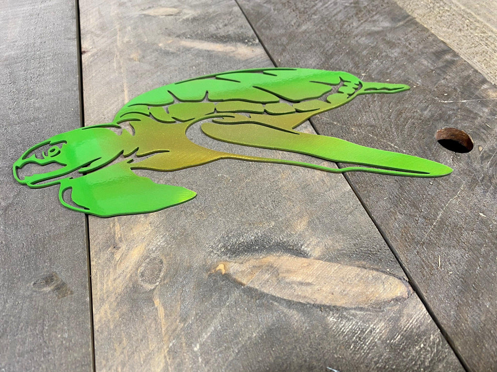 Sea Turtle Metal Wall Art – Beach & Pool House Decor - RMMDecor