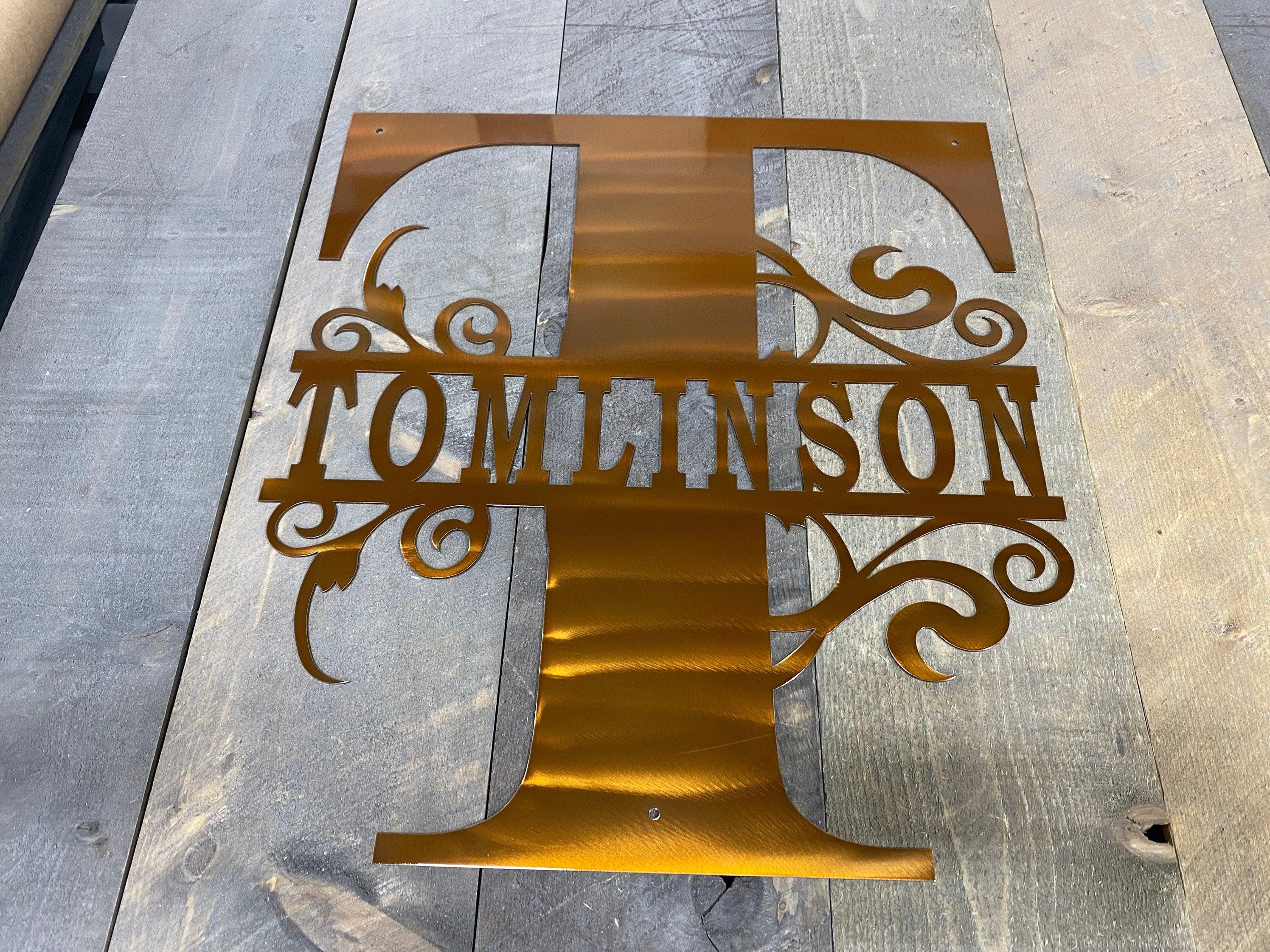 Personalized Metal Monogram Sign – Custom Home & Gift Decor - RMMDecor
