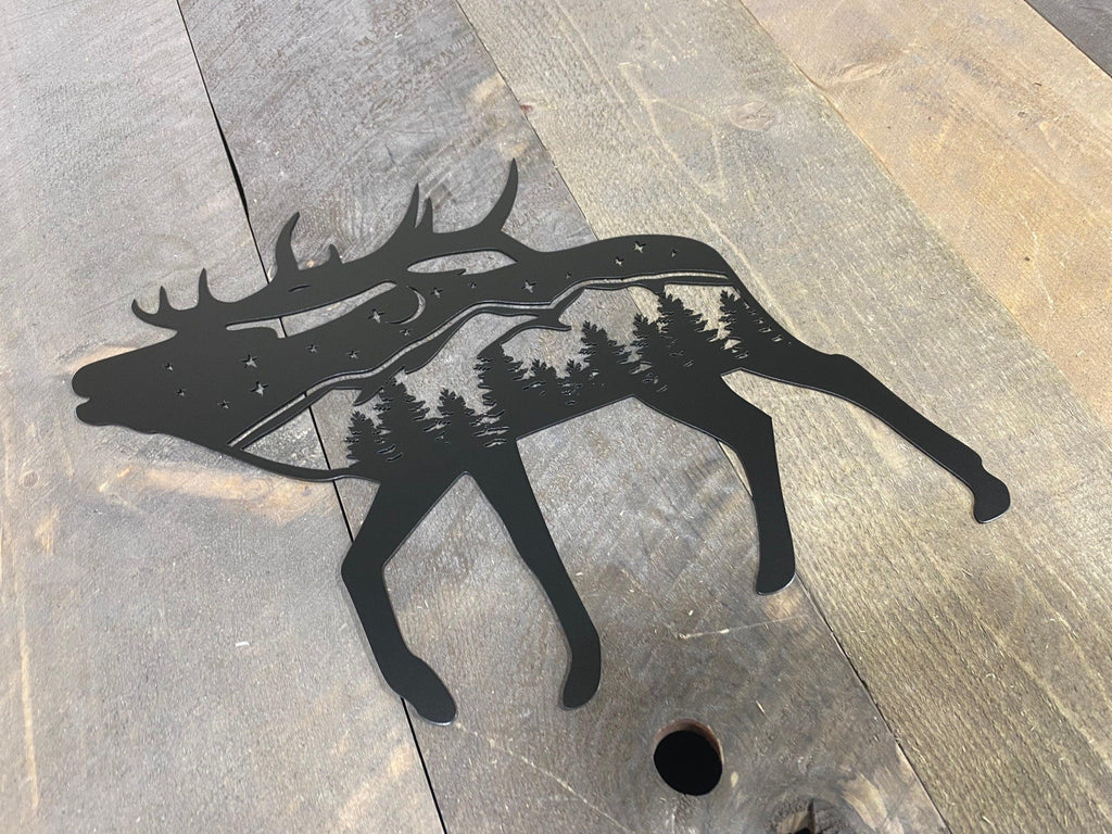 Elk Metal Wall Art – Rustic Cabin & Hunter Decor - RMMDecor