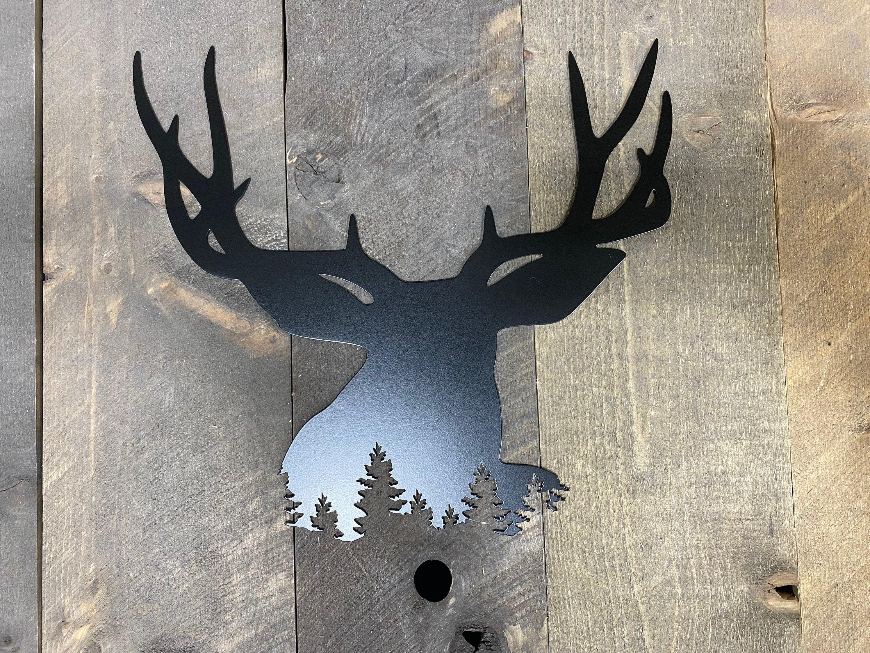 Rustic Deer Metal Wall Art – Cabin & Outdoor-Themed Decor - RMMDecor