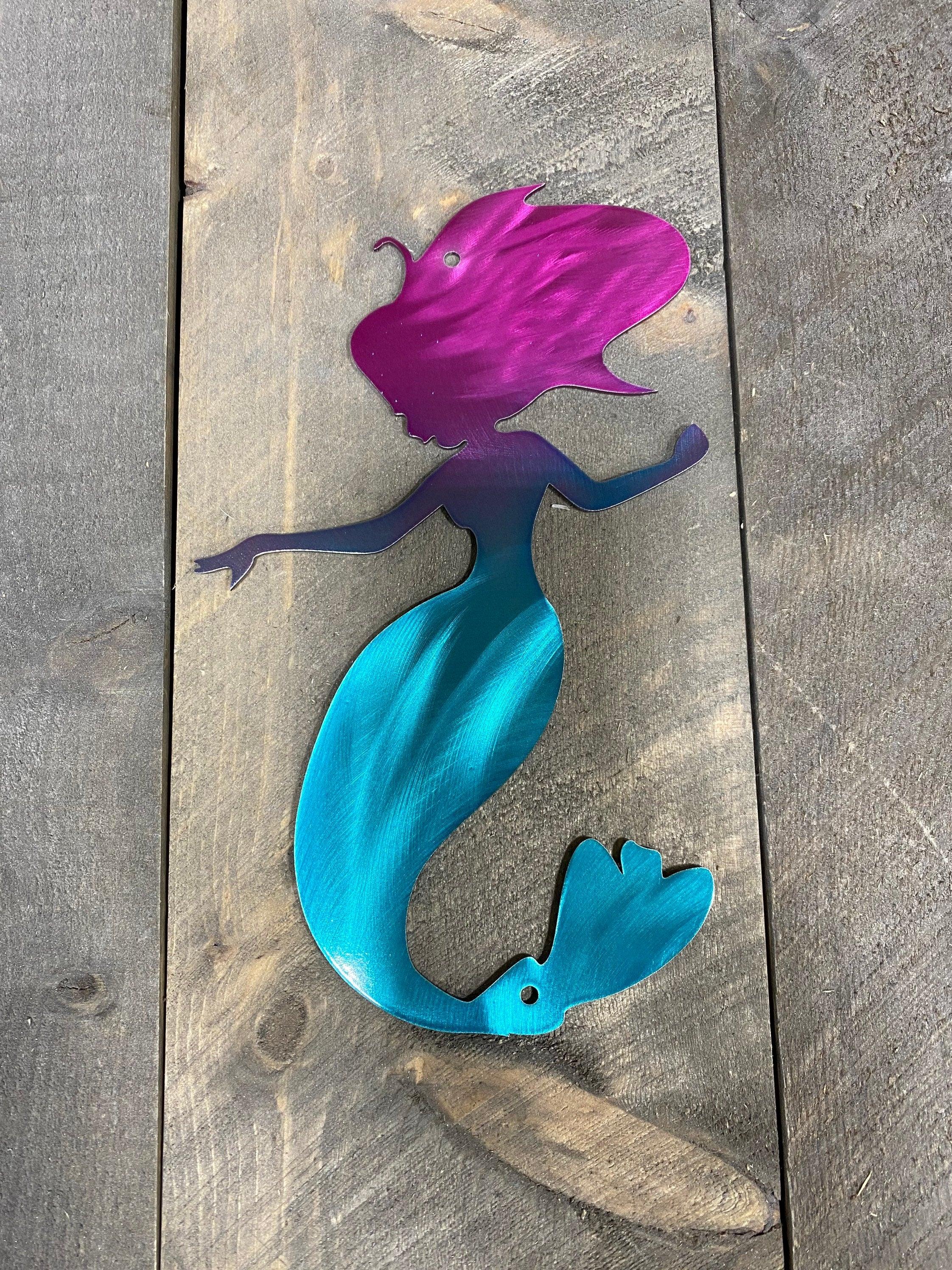Mermaid Metal Wall Art – Coastal & Beach House Decor - RMMDecor