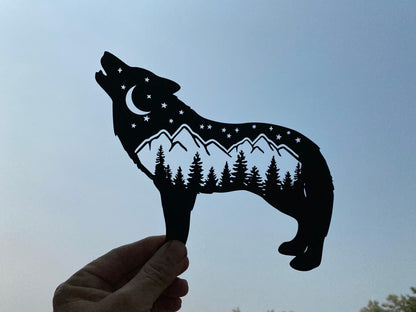 Wolf Metal Wall Art – Rustic Home & Cabin Decor - RMMDecor
