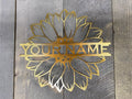 Personalized Sunflower Metal Wall Art – Custom Name Garden & Home Decor - RMMDecor