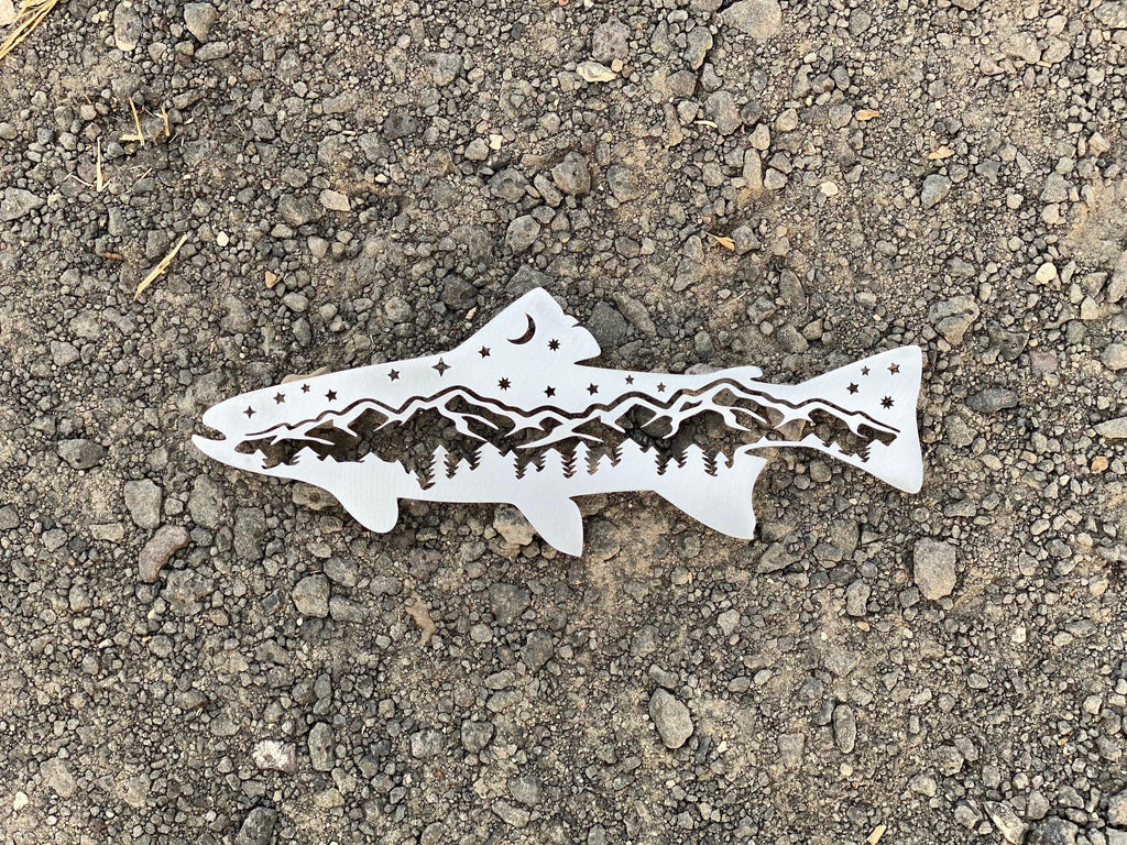 Trout & Salmon Metal Wall Art – Rustic Cabin & Fishing Decor - RMMDecor