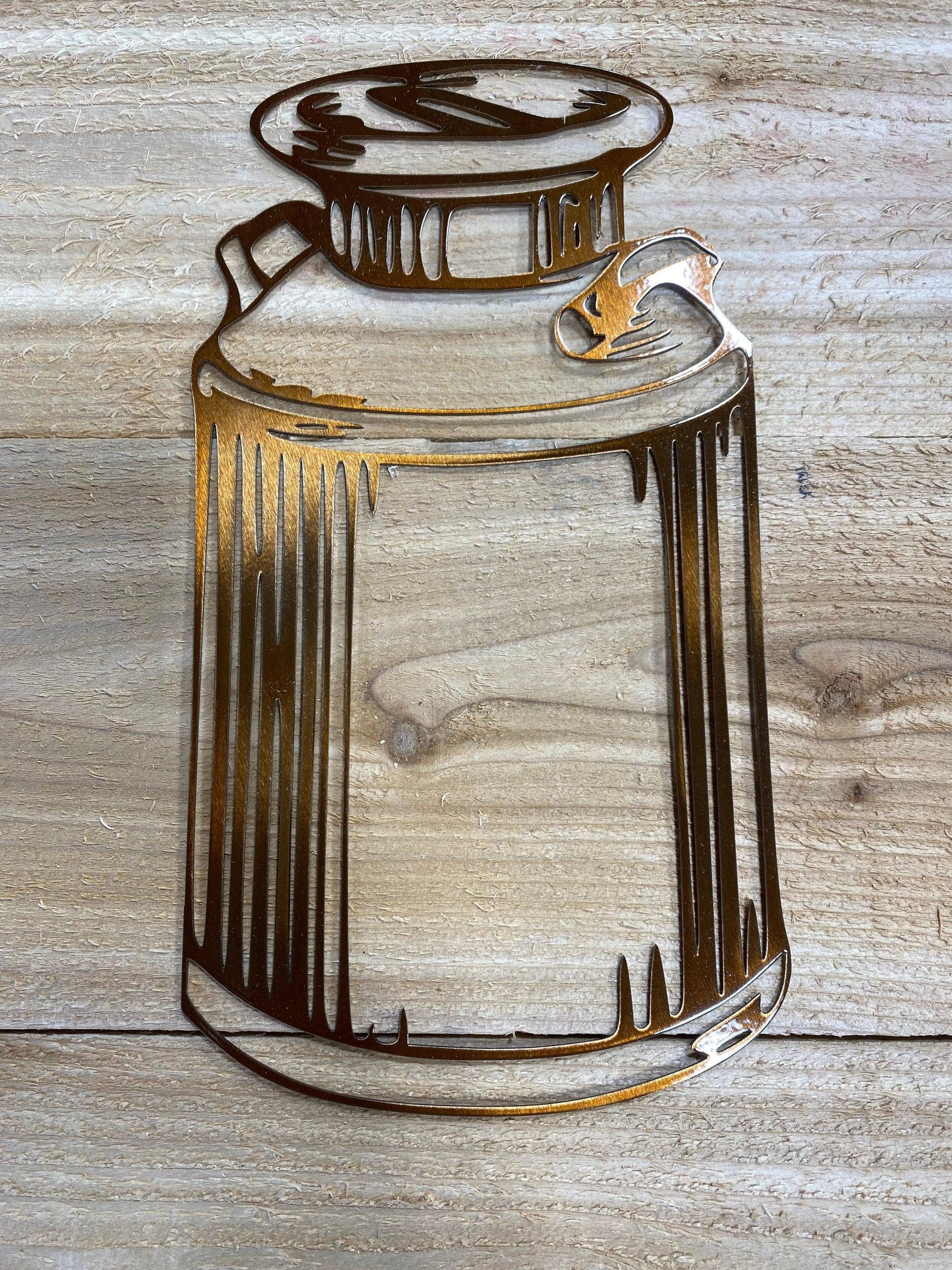 Rustic Metal Milk Can Wall Art – Vintage Farmhouse Decor - RMMDecor