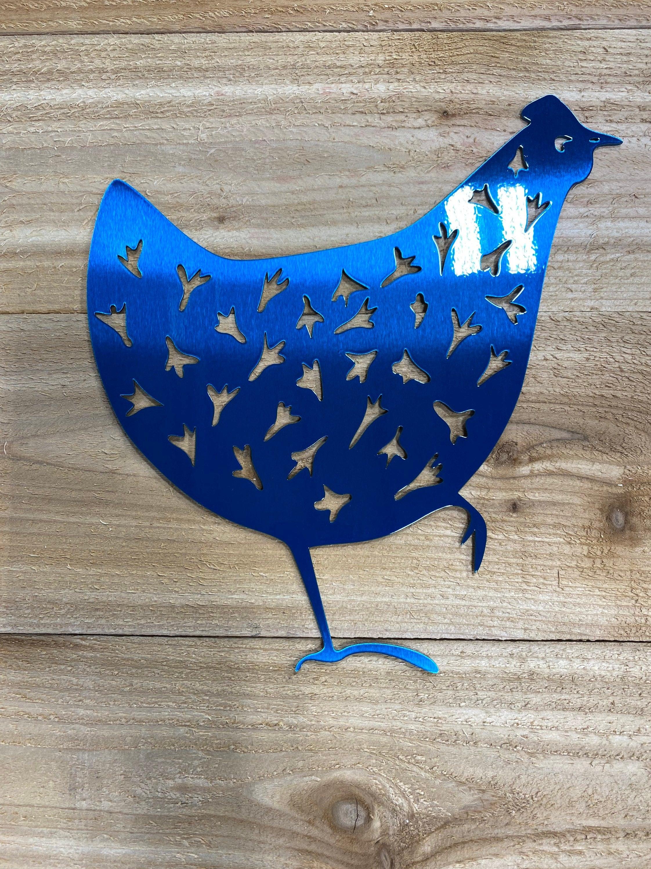 Funky Metal Chicken Wall Art – Rustic Farmhouse & Coop Decor - RMMDecor