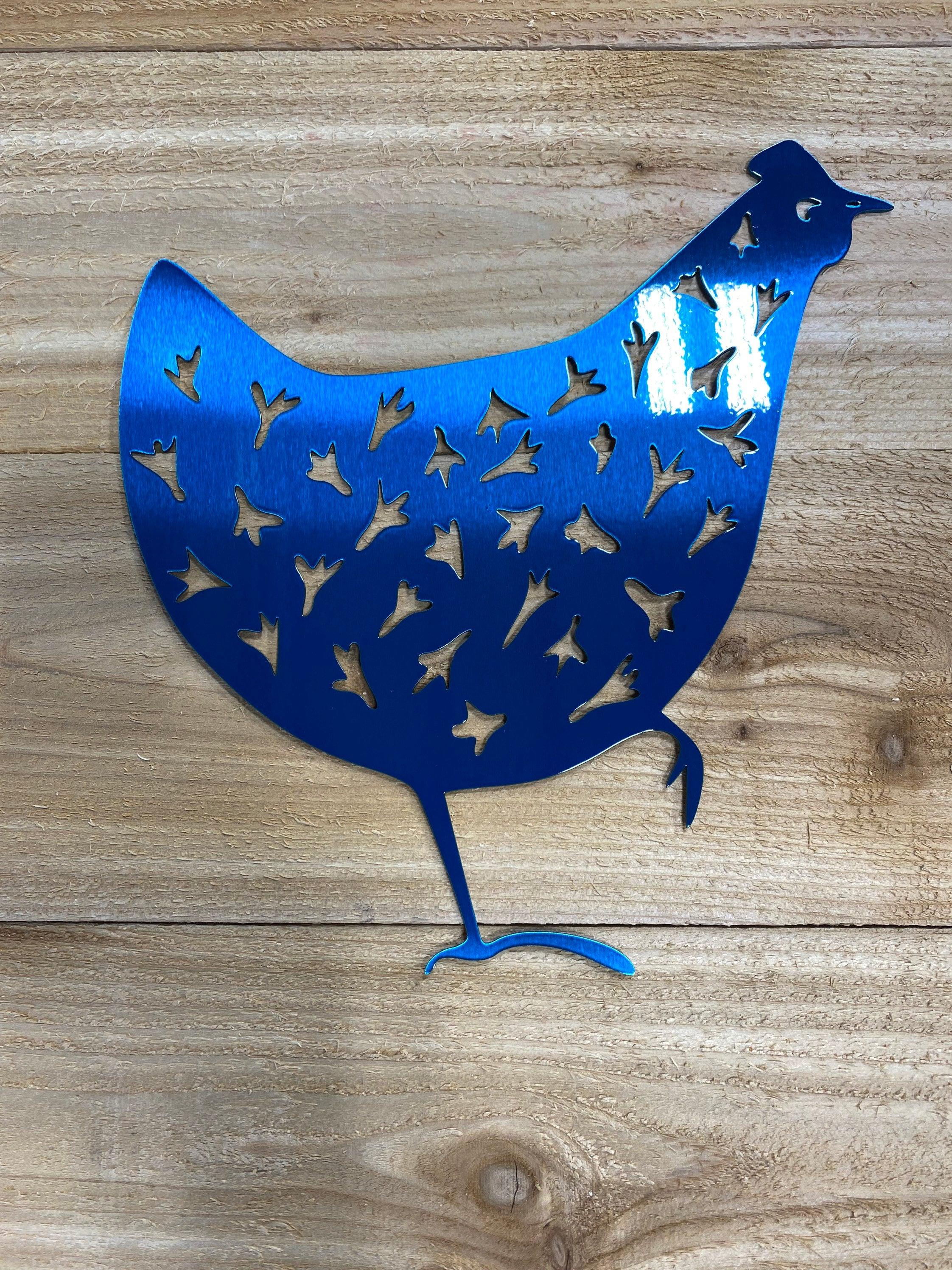 Funky Metal Chicken Wall Art – Rustic Farmhouse & Coop Decor - RMMDecor