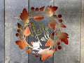 Hello Fall Metal Wall Art – Rustic Autumn Home & Porch Decor - RMMDecor