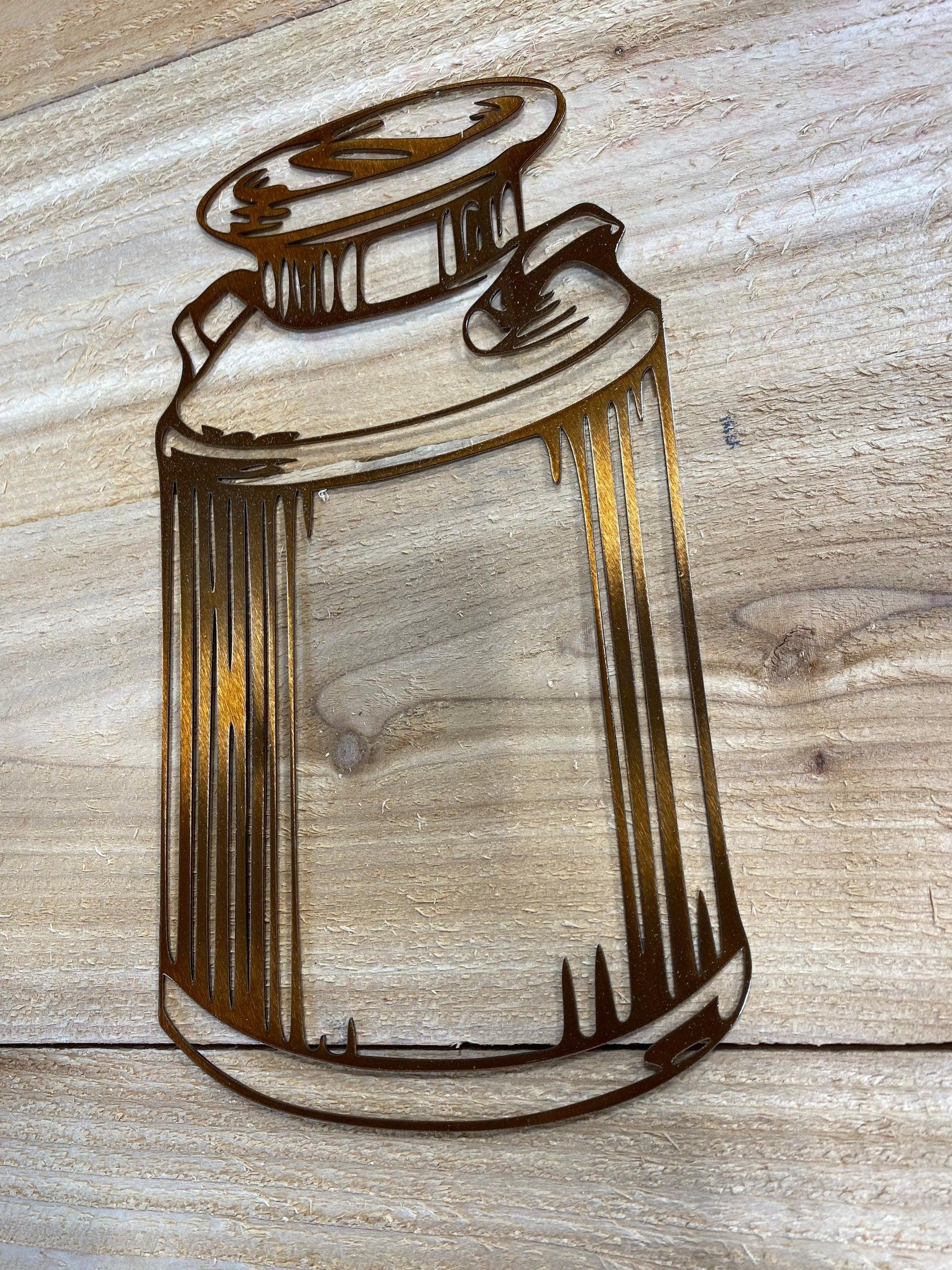 Rustic Metal Milk Can Wall Art – Vintage Farmhouse Decor - RMMDecor