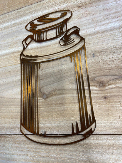 Rustic Metal Milk Can Wall Art – Vintage Farmhouse Decor - RMMDecor