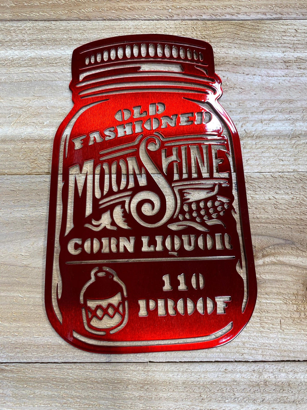 Rustic Metal Moonshine Wall Art – Vintage Bootlegger Decor - RMMDecor