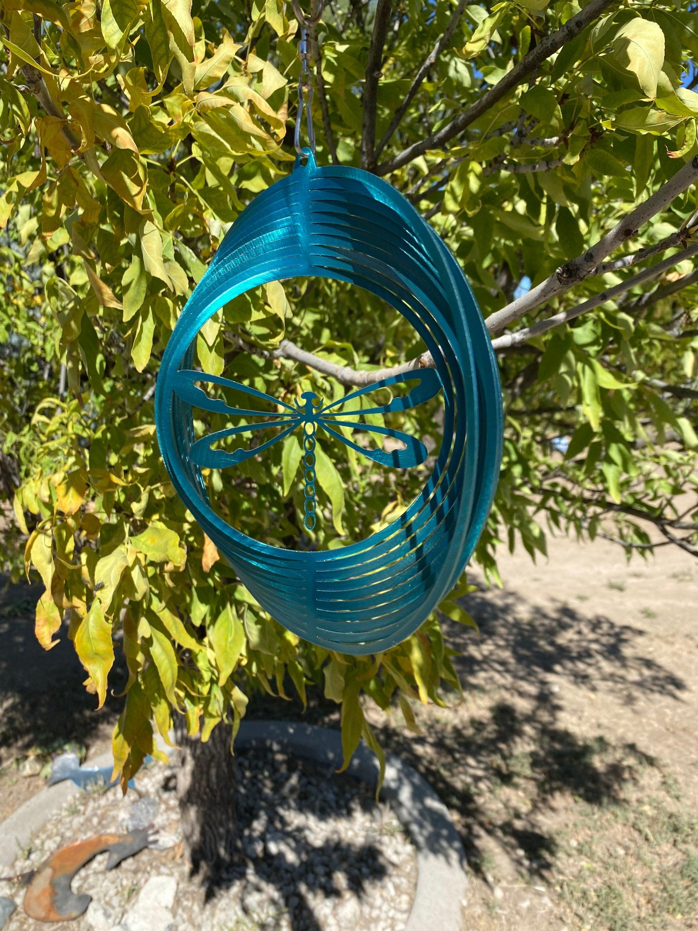 Dragonfly Wind Spinner – Metal Garden Art & Yard Decor - RMMDecor