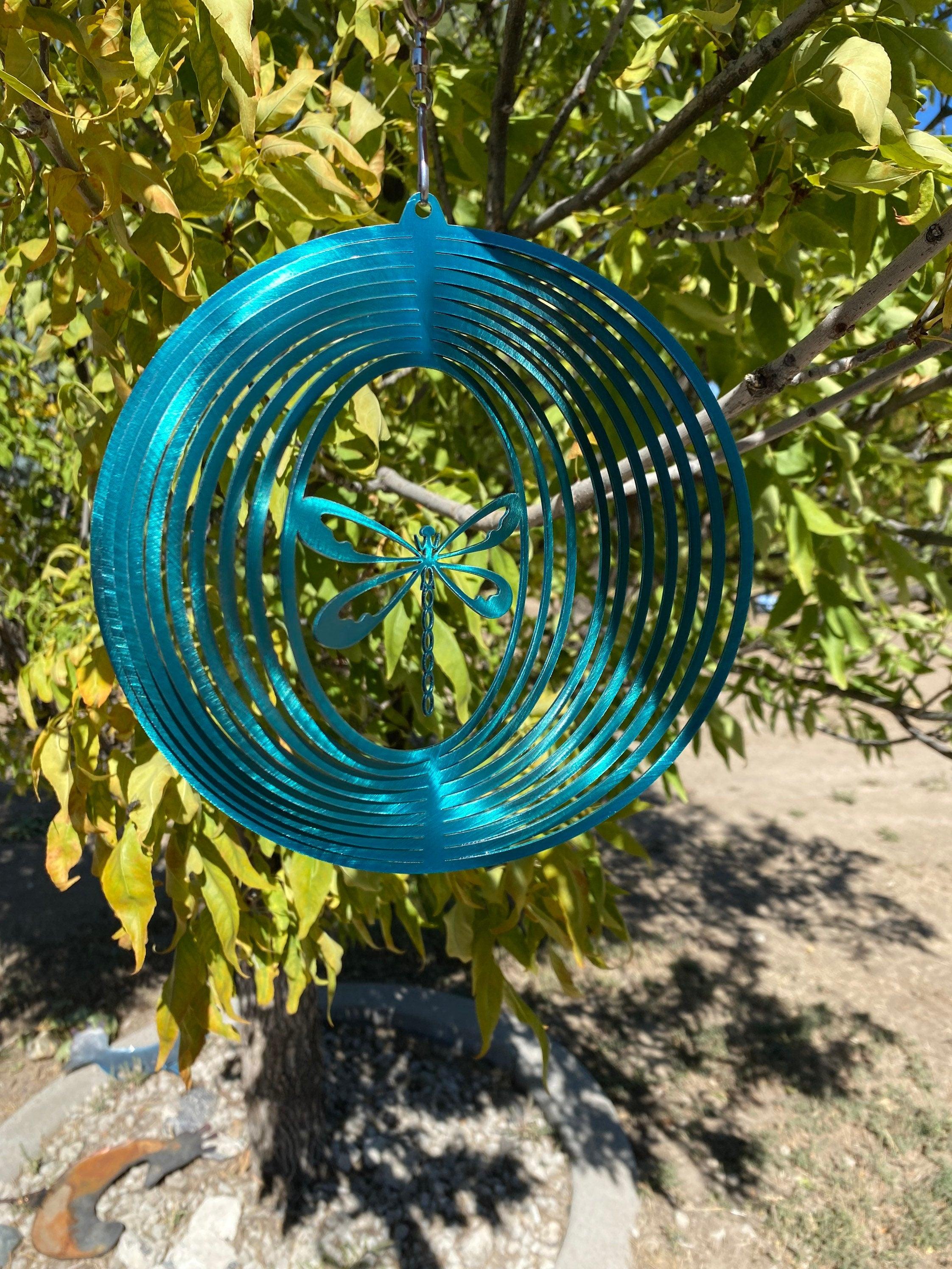 Dragonfly Wind Spinner – Metal Garden Art & Yard Decor - RMMDecor