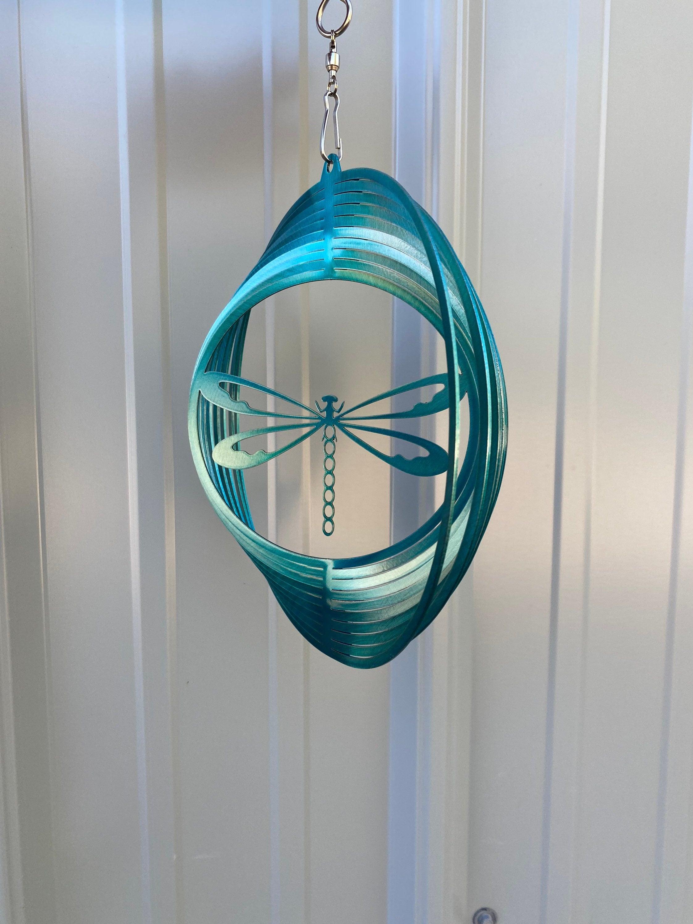 Dragonfly Wind Spinner – Metal Garden Art & Yard Decor - RMMDecor